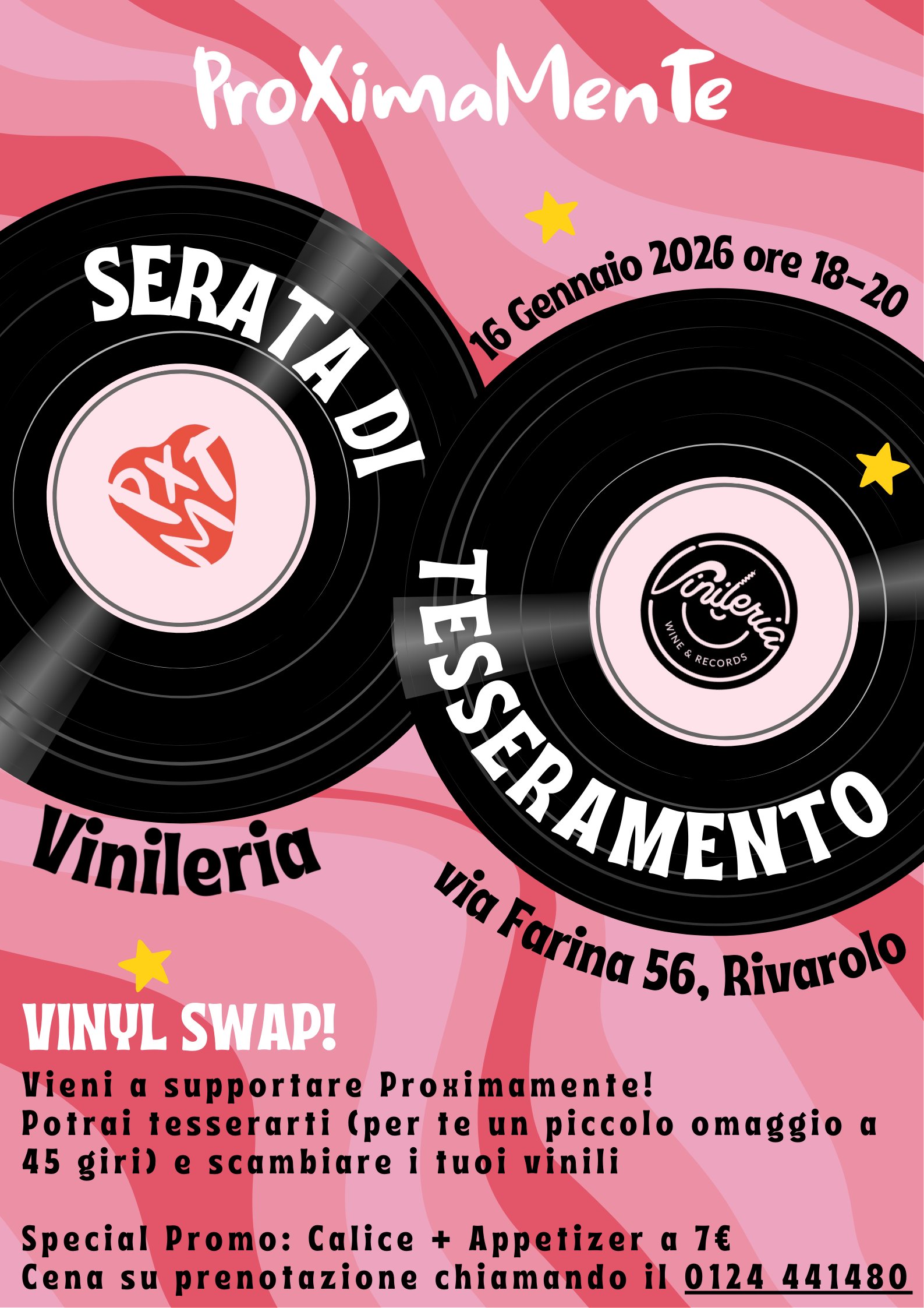 Serata Tesseramento Vinileria